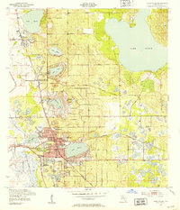 Lake Wales 1952 topographic map thumbnail