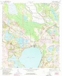 Lake Weir 1970 topographic map preview