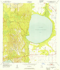 Lake Weohyakapka 1952 topographic map thumbnail