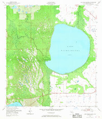 Lake Weohyakapka 1952 topographic map thumbnail