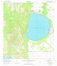 Lake Weohyakapka 1952 topographic map thumbnail