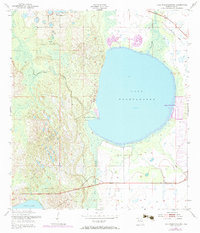 Lake Weohyakapka 1952 topographic map thumbnail