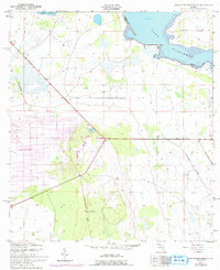 Lake Weohyakapka SE 1952 topographic map thumbnail
