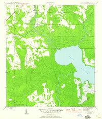 Lake Wimico 1945 topographic map thumbnail