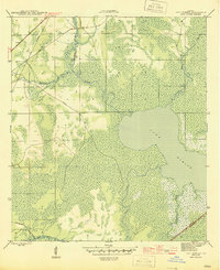 Lake Wimico 1945 topographic map thumbnail