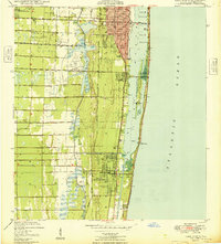 Lake Worth 1949 topographic map thumbnail