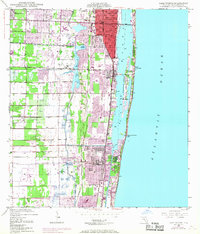 Lake Worth 1945 topographic map thumbnail