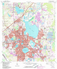 Lakeland 1975 topographic map thumbnail