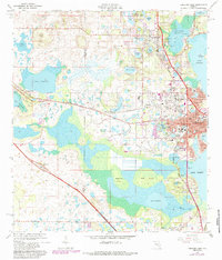 Leesburg West 1966 topographic map thumbnail