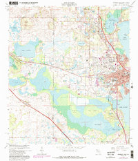 Leesburg West 1966 topographic map thumbnail