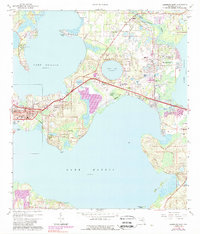 Leesburg East 1965 topographic map thumbnail