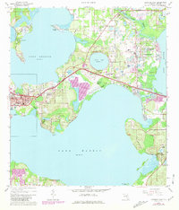 Leesburg East 1965 topographic map thumbnail