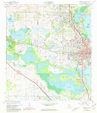 Leesburg West 1966 topographic map thumbnail