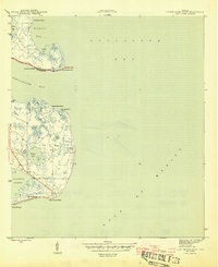 Lighthouse Point 1945 topographic map thumbnail