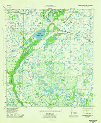 Lower Myakka Lake 1944 topographic map thumbnail