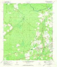 Macclenny West 1972 topographic map thumbnail