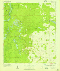 Manatee Springs 1954 topographic map thumbnail