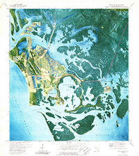 Marco Island 1973 topographic map thumbnail