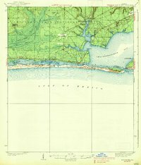 Mary Esther 1938 topographic map preview
