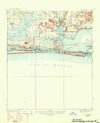 Mary Esther 1938 topographic map thumbnail