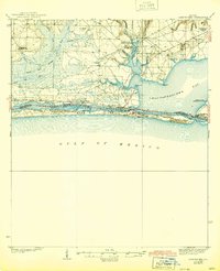 Mary Esther 1938 topographic map thumbnail