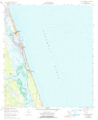 Matanzas Inlet 1956 topographic map thumbnail