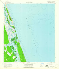 Matanzas Inlet 1956 topographic map thumbnail