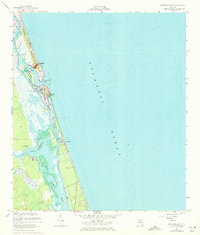 Matanzas Inlet 1956 topographic map thumbnail