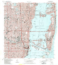 Miami 1988 topographic map thumbnail