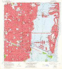Miami 1962 topographic map preview
