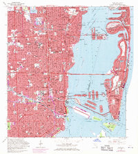 Miami 1962 topographic map thumbnail