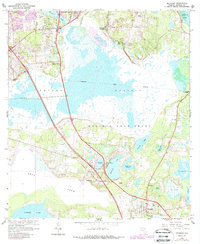 Micanopy 1966 topographic map thumbnail