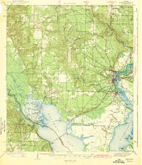 Milton 1943 topographic map thumbnail