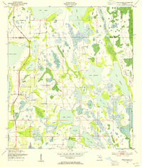 Narcoossee 1953 topographic map thumbnail