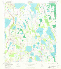 Narcoossee 1953 topographic map preview