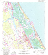 New Smyrna Beach 1956 topographic map preview