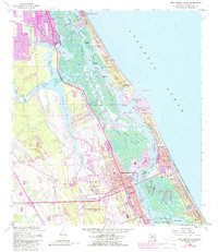 New Smyrna Beach 1956 topographic map thumbnail
