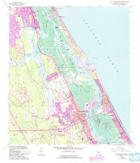 New Smyrna Beach 1956 topographic map thumbnail