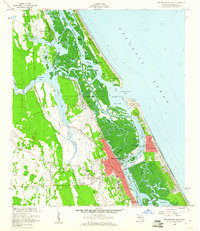 New Smyrna Beach 1956 topographic map preview