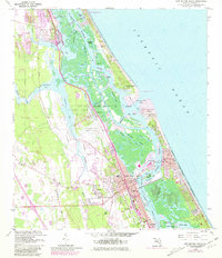 New Smyrna Beach 1956 topographic map preview