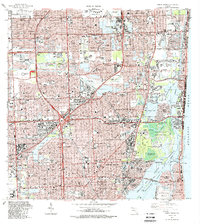 North Miami 1988 topographic map thumbnail