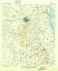 Ocala 1895 topographic map thumbnail