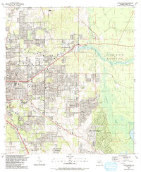 Ocala East 1991 topographic map thumbnail
