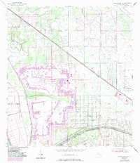 Okeechobee 4 SE 1953 topographic map thumbnail