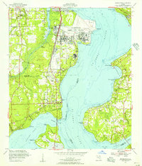 Orange Park 1952 topographic map thumbnail