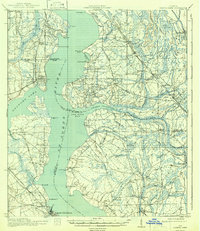 Orange Park 1918 topographic map thumbnail