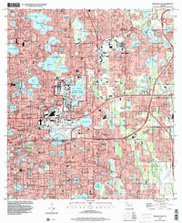 Orlando East 1994 topographic map thumbnail