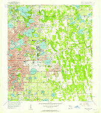 Orlando East 1956 topographic map thumbnail