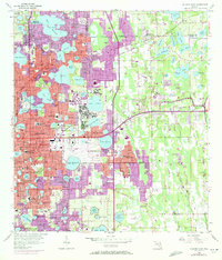 Orlando East 1956 topographic map thumbnail