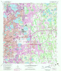 Orlando East 1956 topographic map thumbnail